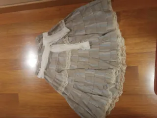 Falda romántica gasa puntillas