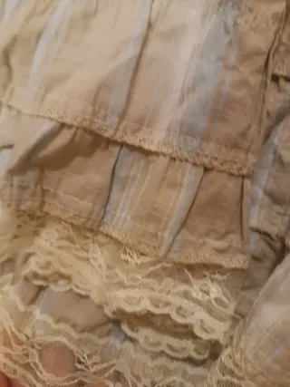 Falda romántica gasa puntillas