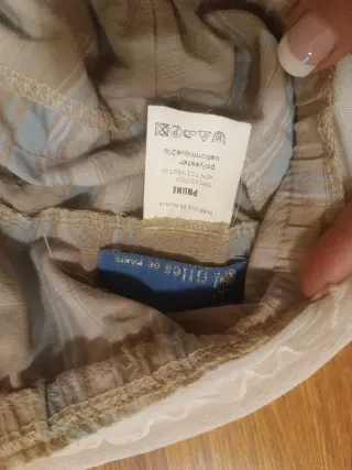 Falda romántica gasa puntillas