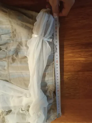 Falda romántica gasa puntillas