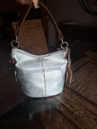 Bolso CH Carolina Herrera Plata y Marrón