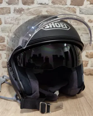 Casco Moto Jet Shoei J Cruise Talla S Negro