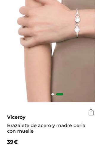 Pulsera Viceroy acero y madre perla