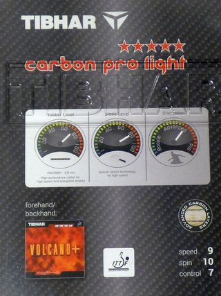 Pala ping pong Tibhar carbon pro light 5* NUEVA