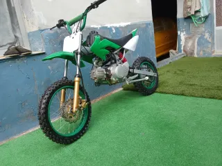Pitbike 125cc Verde y Blanca