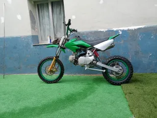 Pitbike 125cc Verde y Blanca