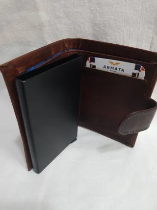 portafoglio armata di mare rfid pop-up nuovo