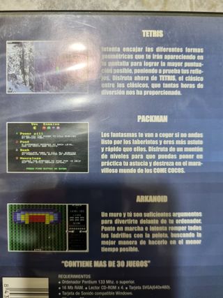 Videojuego PC Arcademania-Tetris-Packman-Arkanoid