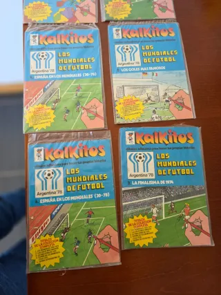 Lote 6 Kalkitos Mundiales Fútbol (5 sin abrir)