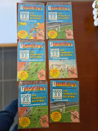 Lote 6 Kalkitos Mundiales Fútbol (5 sin abrir)