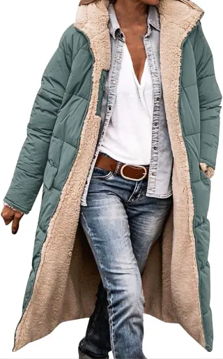 Sobretodo/Chaqueta Larga Forro Polar XXL V. MENTA