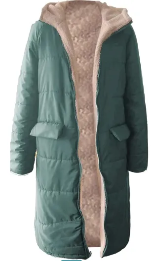Sobretodo/Chaqueta Larga Forro Polar XXL V. MENTA