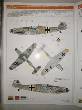 Aereo Kit Bf 109F-4 Eduard Profipack 1/48