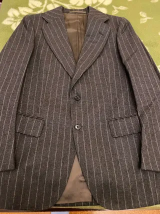 Traje de Raya Vintage Gris