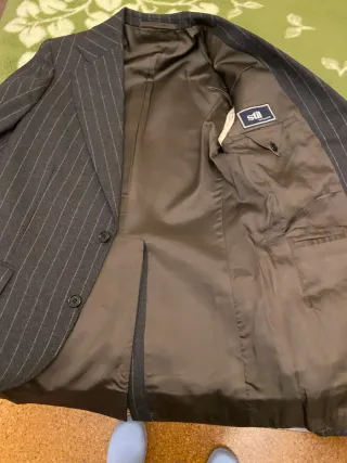 Traje de Raya Vintage Gris