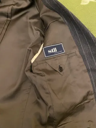 Traje de Raya Vintage Gris