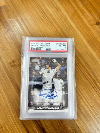 Carta Jasson Dominguez 2024 Stadium Club Autograph