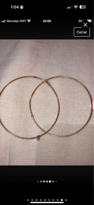 Pendientes aro Tous 18k