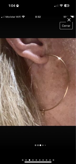 Pendientes aro Tous 18k