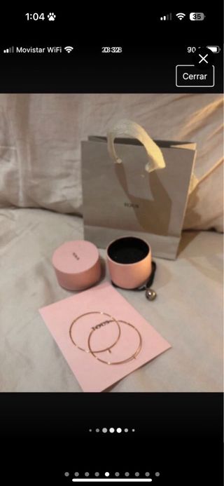 Pendientes aro Tous 18k