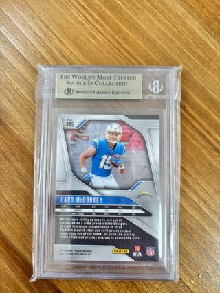 Carta Panini Prizm 2024 Ladd McConkey 9.5