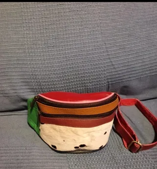 Riñonera de cuero Soruka multicolor