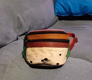 Riñonera de cuero Soruka multicolor