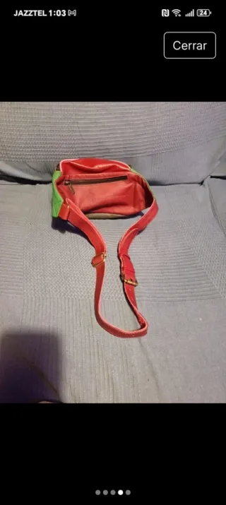 Riñonera de cuero Soruka multicolor