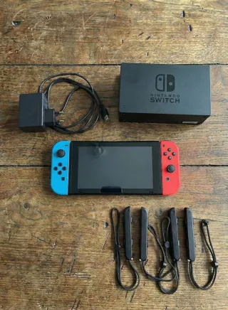 Nintendo Switch Neón Completa + Extras