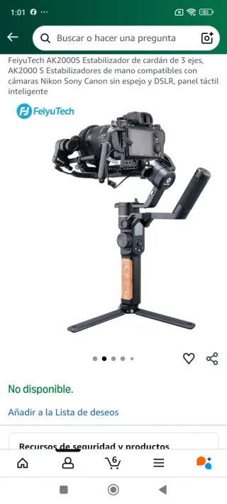 Estabilizador Gimbal FeiyuTech AK2000S