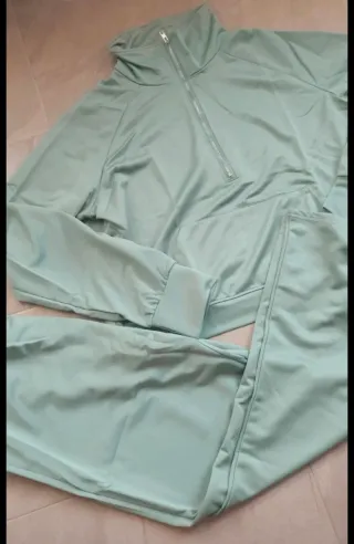 Conjunto chándal mujer 2 piezas verde Talla L