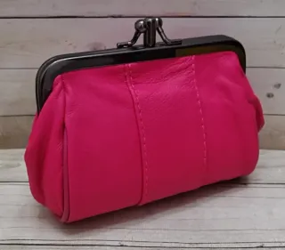 OFERTA. MONEDERO ROSA VINTAGE PIEL UBRIQUE