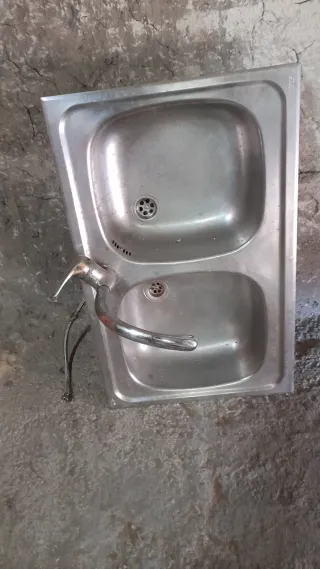 Fregadero doble 80x51 cm