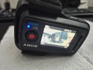 Cámara de acción Sony blanca