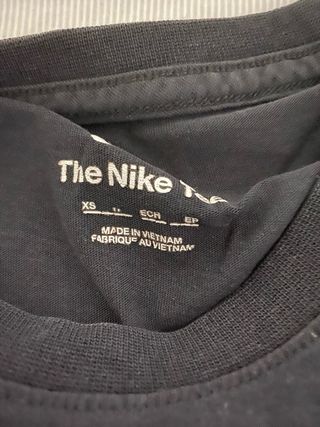 Camiseta Nike Negra Logo Doble