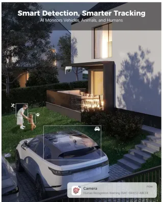 Ctronics Cámara Vigilancia Exterior WiFi 4K