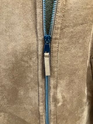 Cazadora efecto ante forro borrego Mango Talla L