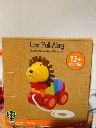 León de madera para arrastrar Orange Tree Toys
