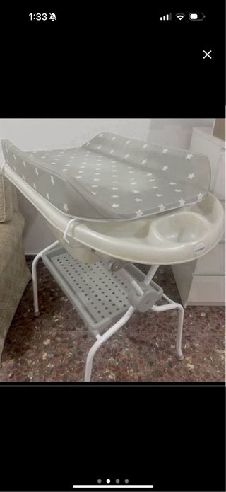 Bañera y cambiador para bebé