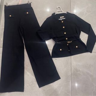 Conjunto negro blazer y pantalón