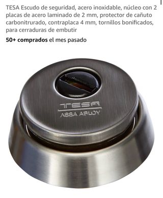 Escudo seguridad TESA acero inoxidable
