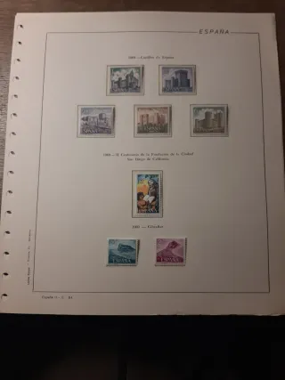 Sellos de España. Año Completo 1969 montado.