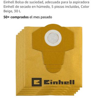Einhell Bolsas de Suciedad 30L (5 uds)