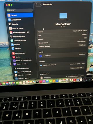 MacBook Air M1 2020 Plata