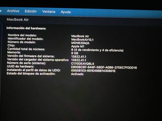 MacBook Air M1 2020 Plata