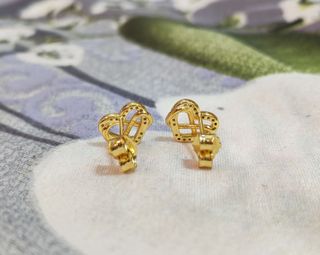 Pendientes Corazón Infinito Dorados