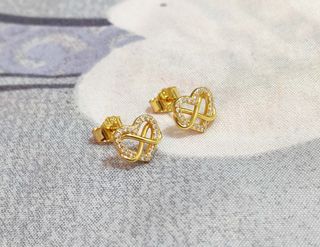 Pendientes Corazón Infinito Dorados