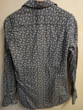 Camisa Wellty Estampada Gris Talla L