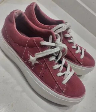 Converse One Star Plataforma Rojas