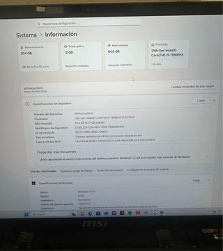 MSI Vector 16 HX A13V i9 13980 RTX 4080 64GB 1TB